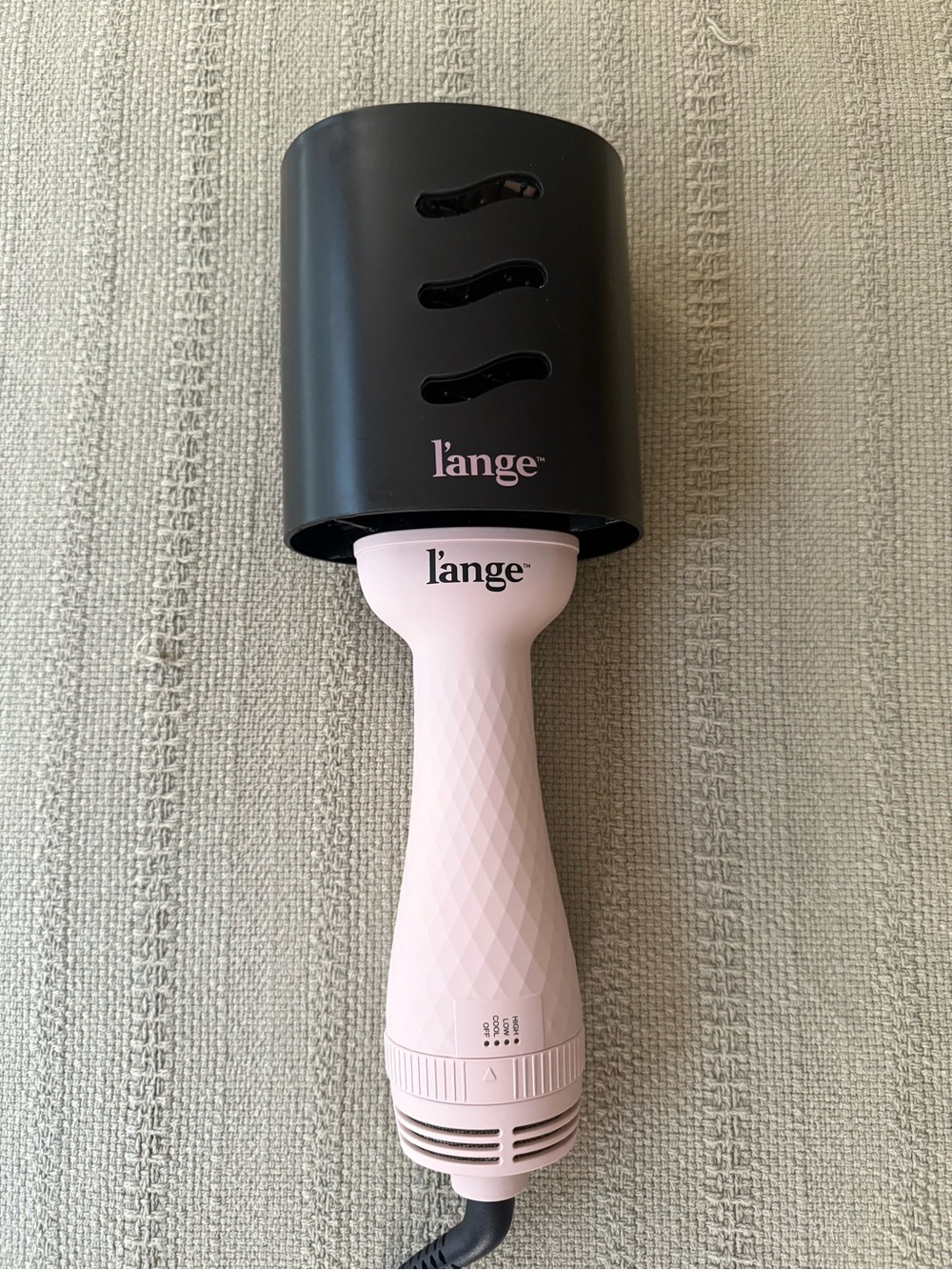 L'ange Blush Pink Round Hot Air Styling Brush - Picture 3 of 5